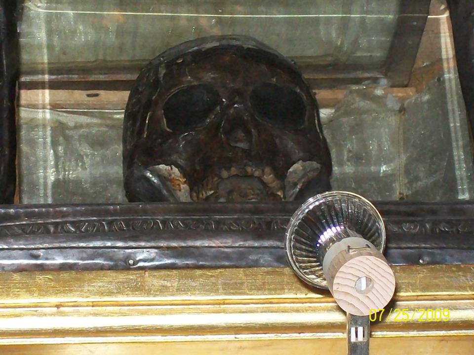 Particolare della sacra reliquia di Sant' Anna