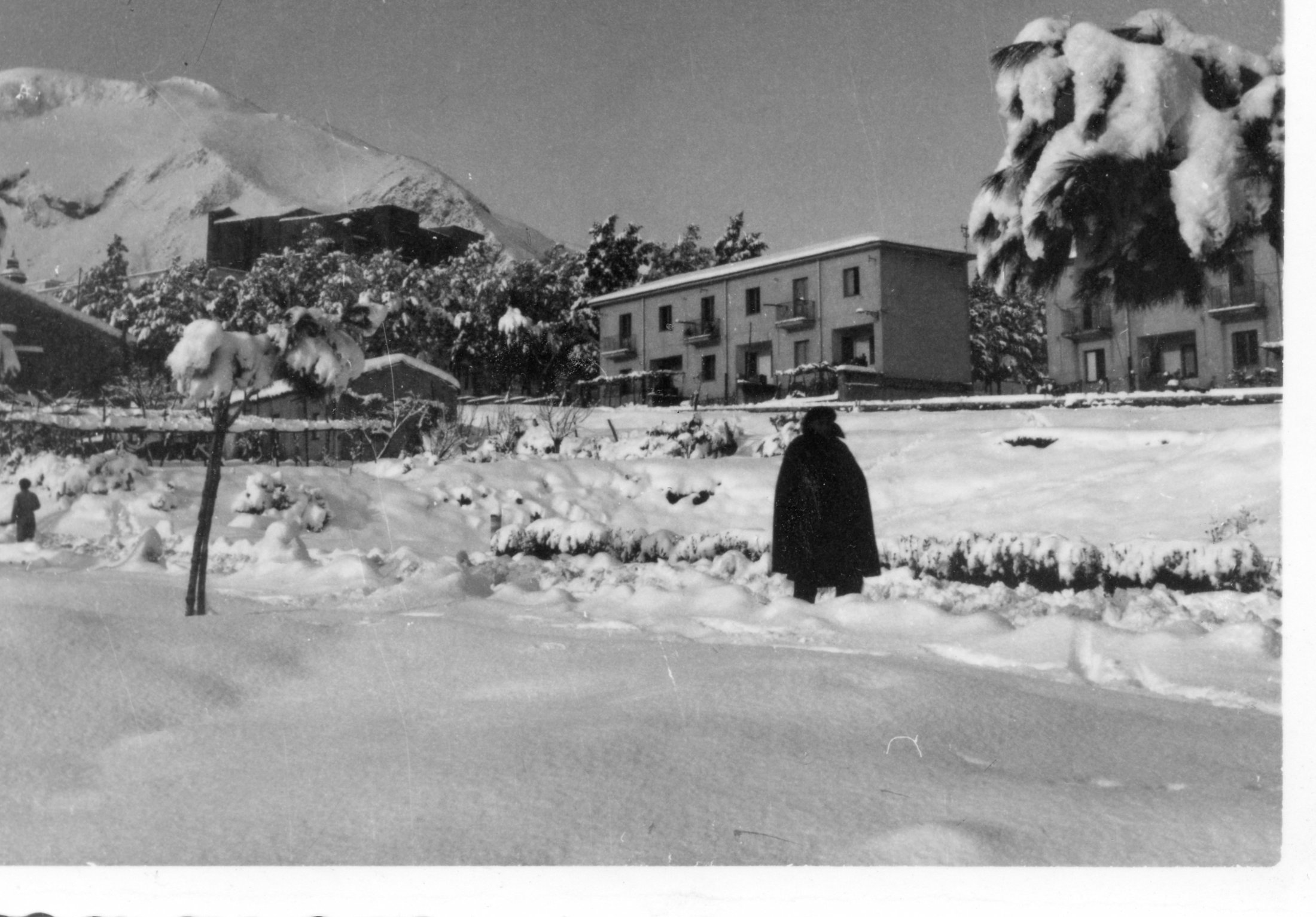 La via Mazzini dop la nevicata del 1962