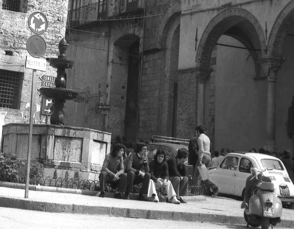 La fontana di Piazza Margherita negli anni '70