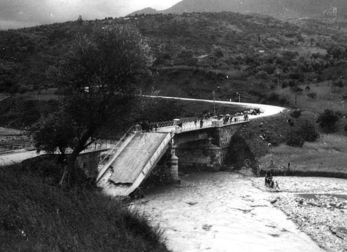 Il Ponte Fiumara nel febbraio del 1931