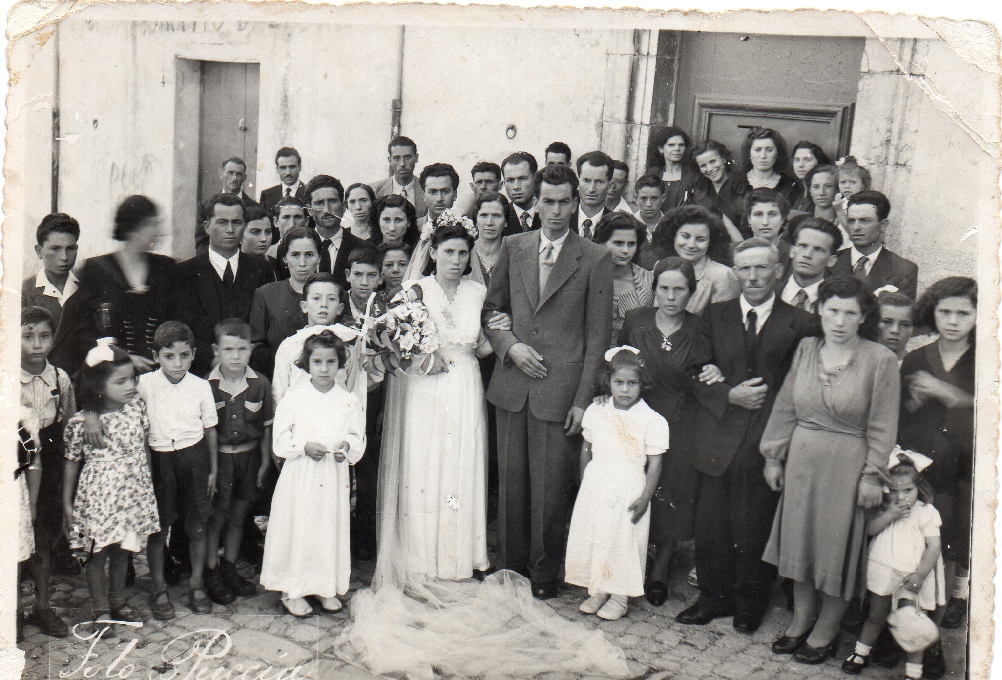 Foto matrimonio Fam. Carollo - Abbate 24 luglio 1949
