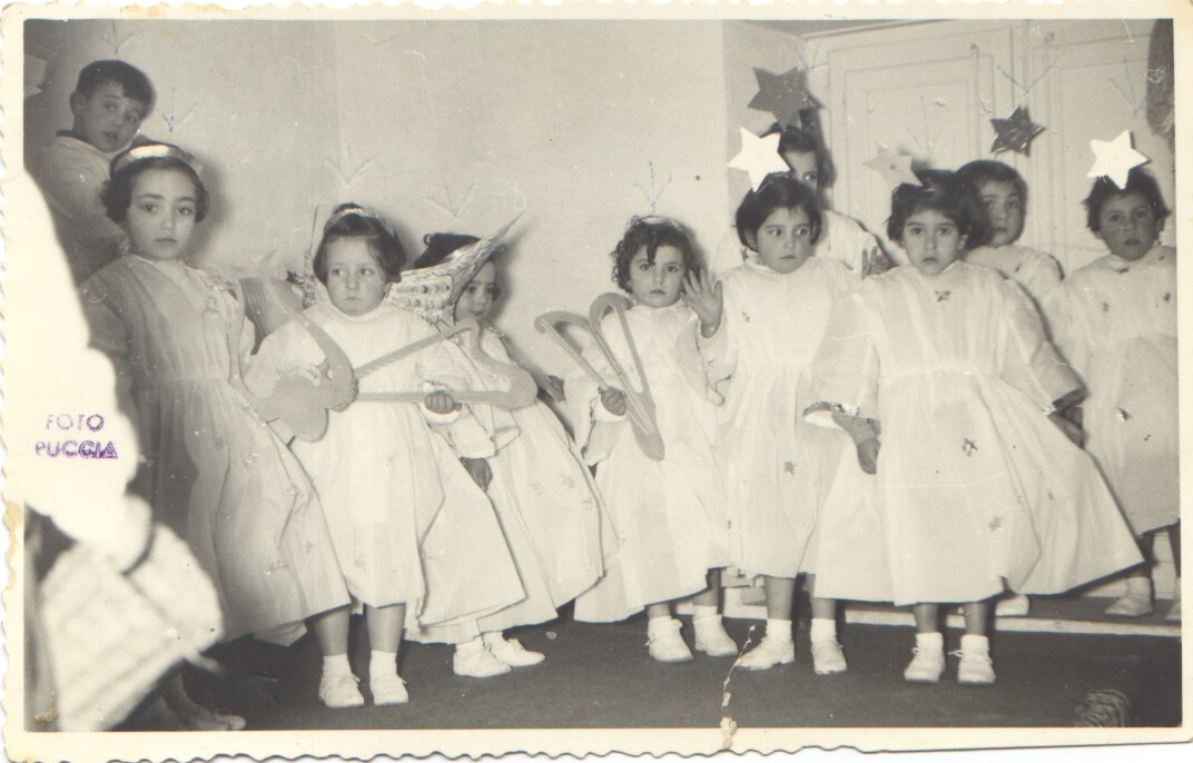 Recita Natalizia asilo Collegio di Maria 1952
