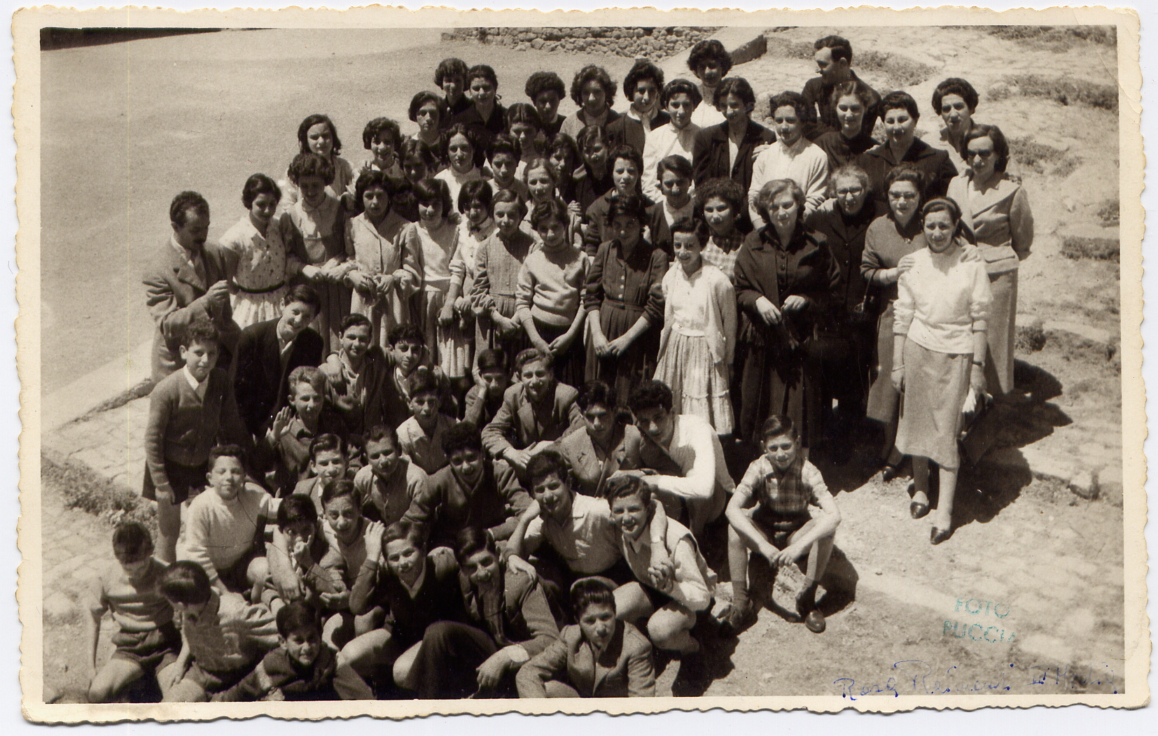 Foto Di Gruppo Scuola Media 1956 Centro Polis Castelbuono