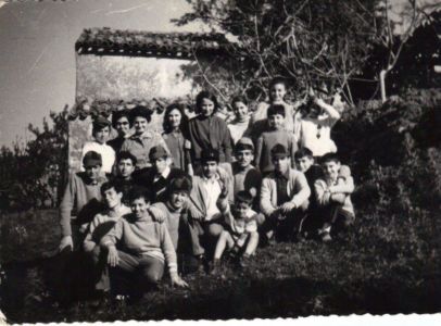 Gruppo di amici anni '60