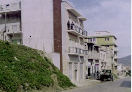 La  via Cefalù (via Dante Alighieri) nel 1965