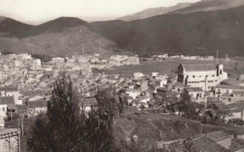 Panoramica della parte orientale del centro urbano negli anni '60