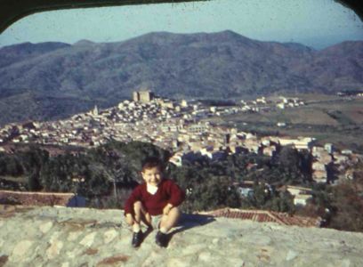 Panoramica di Castelbuono negli anni '60