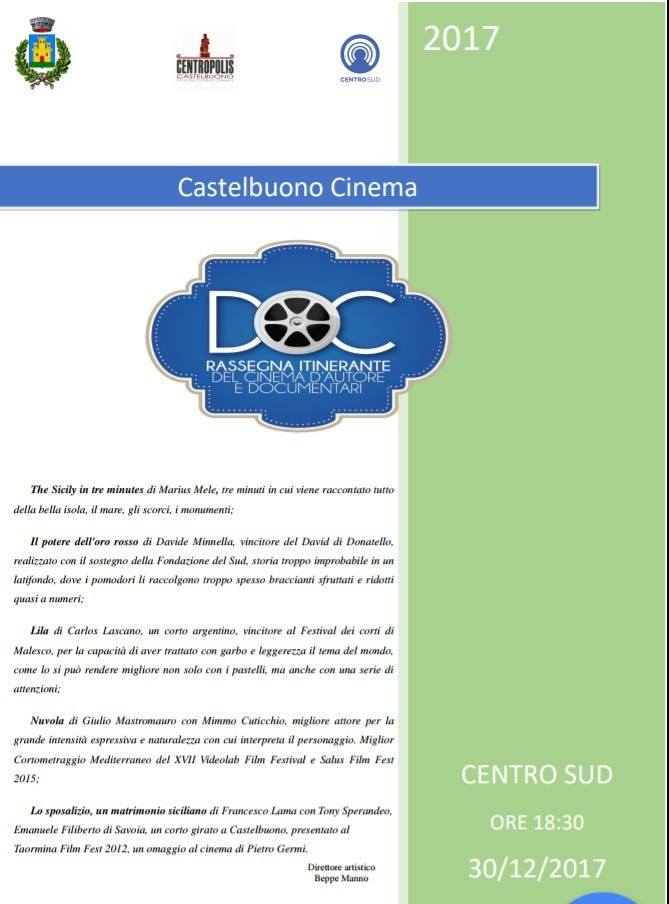 RASSEGNA ITINERANTE DEL CINEMA D'AUTORE